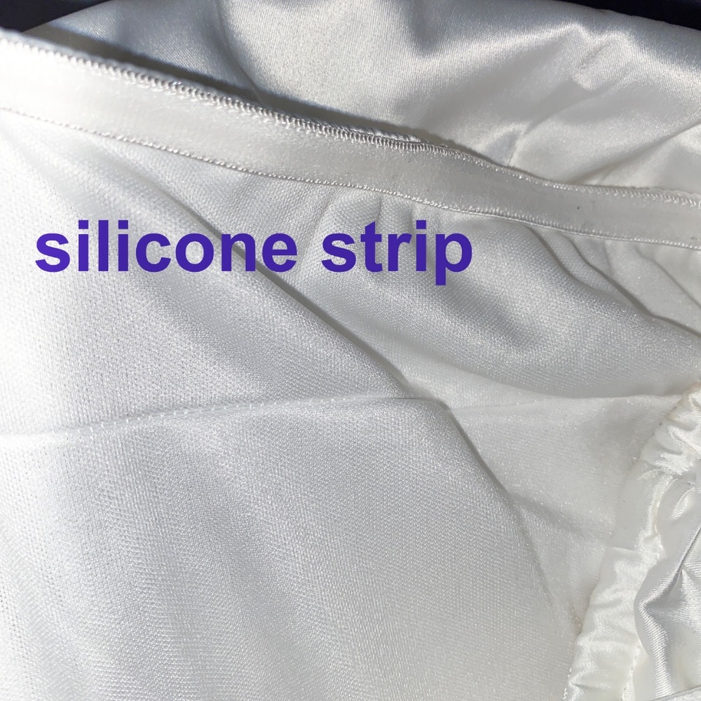 DRESS DECODE Strapless Mermaid Flare Wedding Dress Huge Back Bow Small - Picture 13 of 16